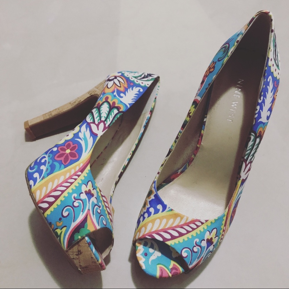 Nine West printed heels